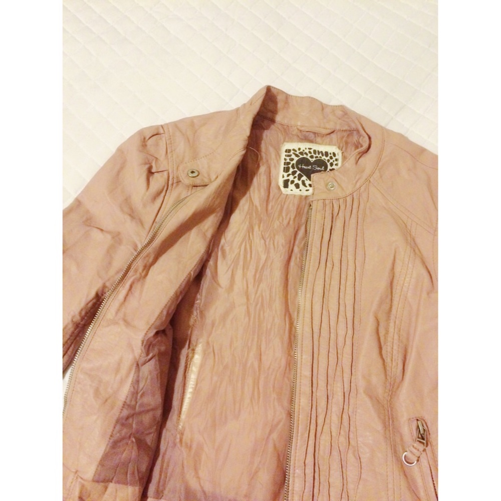 Blush Leather Jacket - image 3